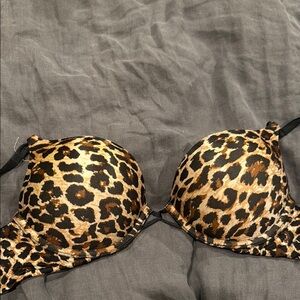 Leopard Print Women's Bra